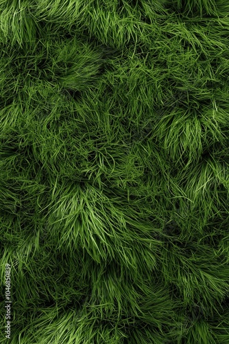 Close-up image showing dense, fresh green grass with lush and intertwining blades, providing a natural texture.