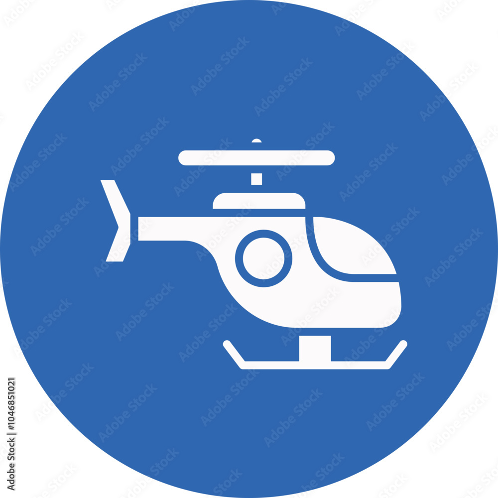 Police Helicopter glyph circle icon Police Helicopter glyph circle icon