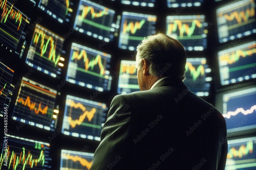 Analyzing Market Trends The Strategic Mindset of a Trader in Front of Data Visualization Screens Analyzing Market Trends The Strategic Mindset of a Trader in Front of Data Visualization Screens