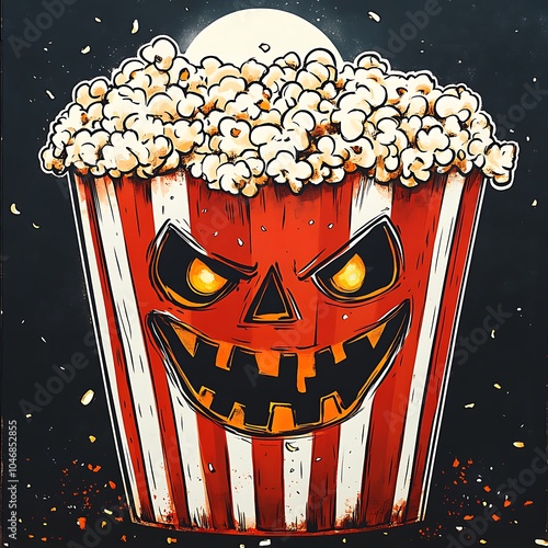 Spooktacular halloween popcorn a frighteningly fun treat for your movie nights under the full moon photo