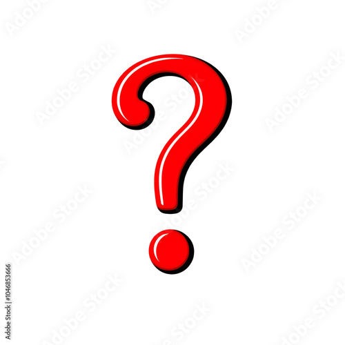 Isolated question mark icon