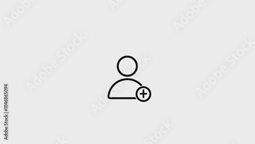 User add icon vector icon set. EPS 10
