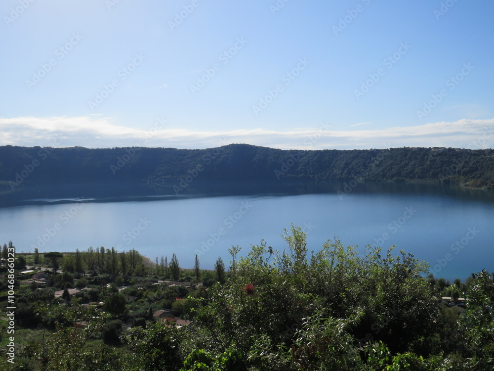 Naklejka premium lago di Castel Gandolfo, Roma, Lazio, Italia