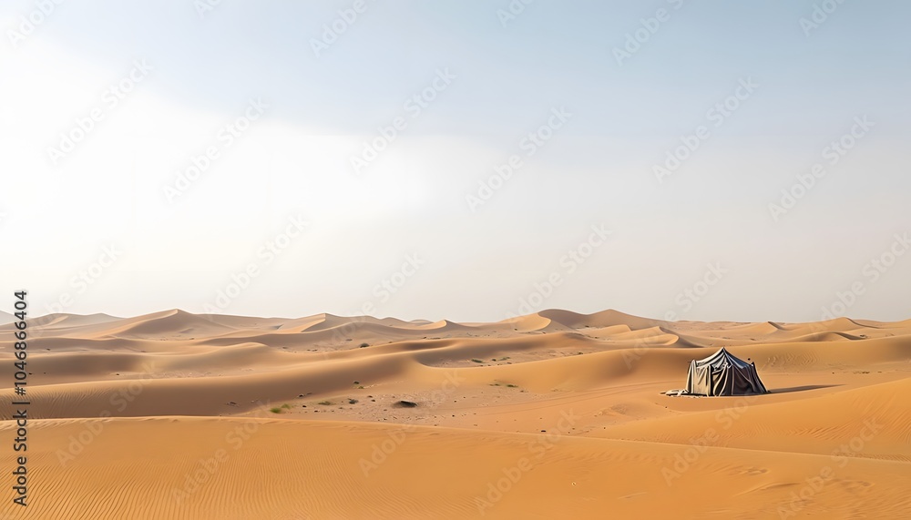 Golden Dunes of Bahrain’s Desert Landscape Golden Dunes of Bahrain’s Desert Landscape