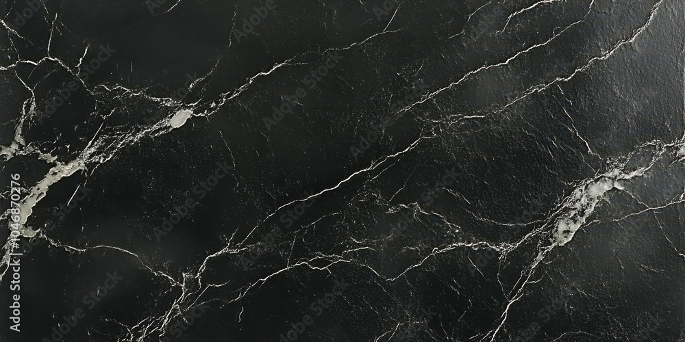 Dark Marble Surface with Light Veins and Texture Dark Marble Surface with Light Veins and Texture