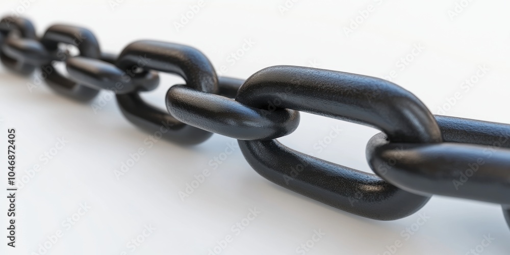 Fototapeta premium Black Chain Links.