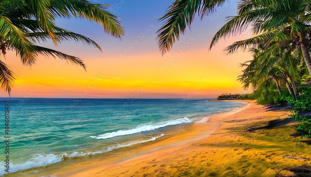 Fototapeta premium sunset at the beach