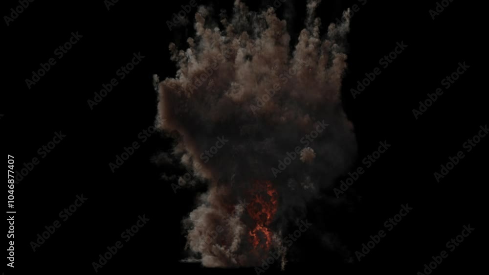 Massive explosion with trails, transparent background
3d rendering of fire explosion simulation with alpha channel (transparent background)
Massive explosion with trails, transparent background
3d rendering of fire explosion simulation with alpha channel (transparent background)