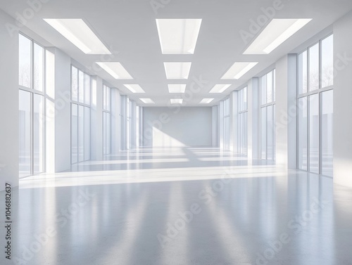 Wallpaper Mural Empty White Room. Torontodigital.ca