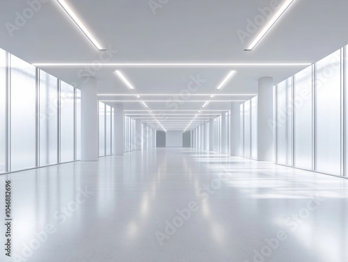 Wallpaper Mural Modern Office Corridor. Torontodigital.ca