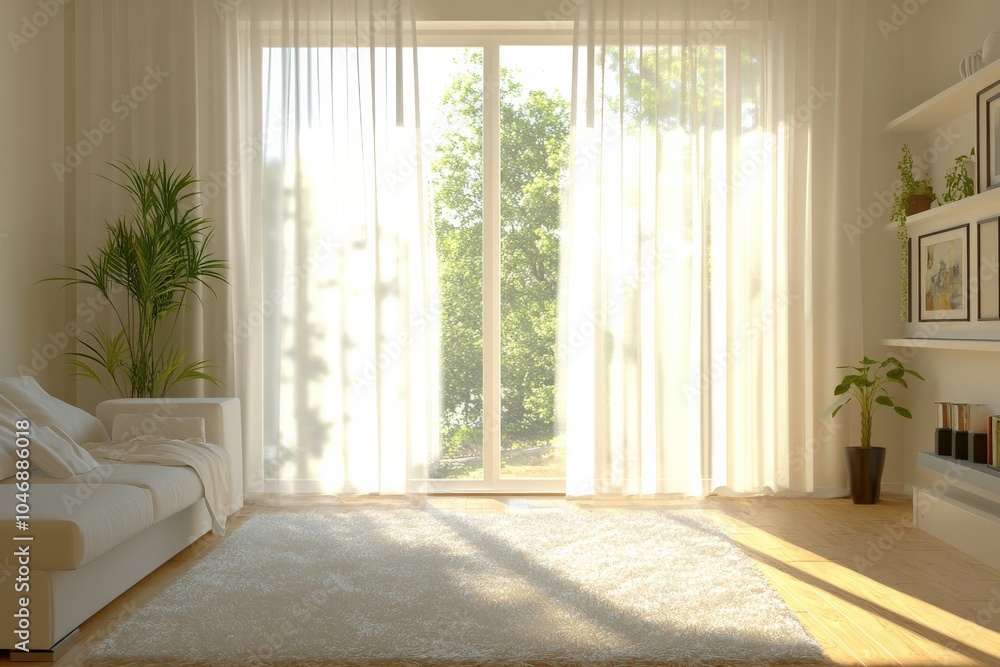 Window Treatments: Modern Curtain Design for Contemporary Home Interior Decor