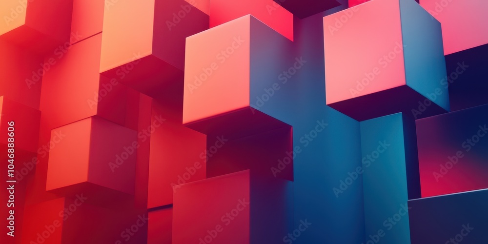 Colorful abstract geometric shapes in 3D design, vibrant hues and modern aesthetics. Colorful abstract geometric shapes in 3D design, vibrant hues and modern aesthetics.