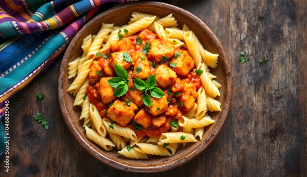 Trida, Algerian Pasta with Chicken in Tomato Sauce (Algerian Cuisine) Trida, Algerian Pasta with Chicken in Tomato Sauce (Algerian Cuisine)