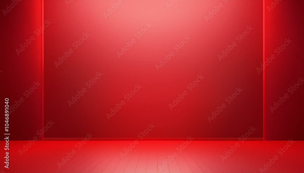Obraz premium Red empty room studio gradient used for background and display your product 