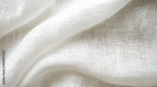 Clean, white linen texture background