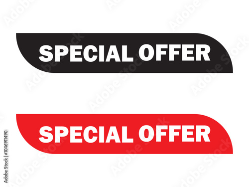 special offer icon on a white background. Flat special offer sign icon. vector illustration.