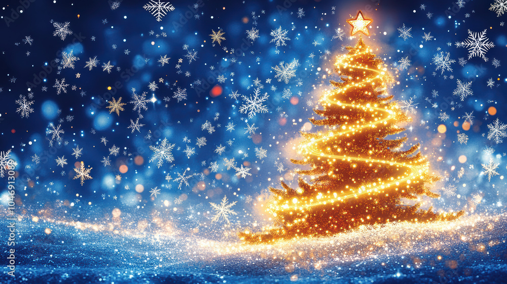 Abstract Christmas Tree