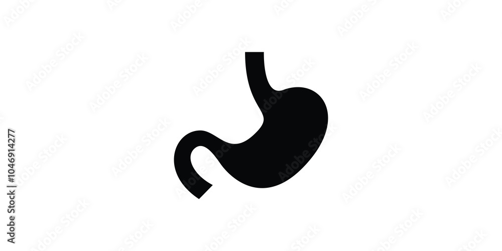 stomach icon. Simple vector icon design for medical human health. stomach icon. Simple vector icon design for medical human health.