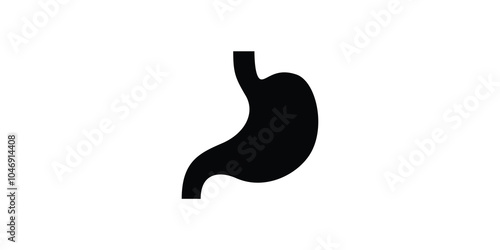 stomach icon. Simple vector icon design for medical human health.