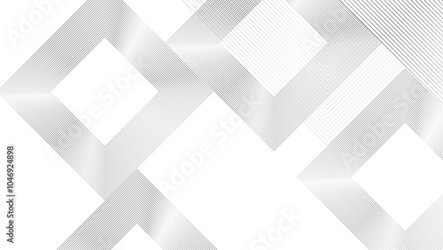 Abstract black and white geometric line arranging symmetry pattern background. Abstract black white stripe line.