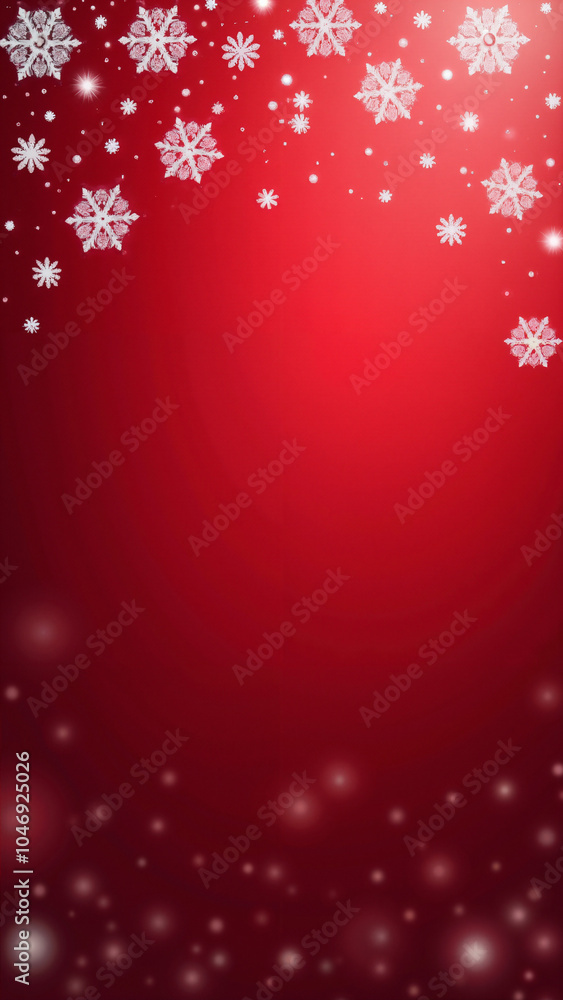 Festive Red Christmas Backdrop with Falling Snowflakes: Perfect for Holiday Marketing, Greeting Cards, and Seasonal Promotions Festive Red Christmas Backdrop with Falling Snowflakes: Perfect for Holiday Marketing, Greeting Cards, and Seasonal Promotions