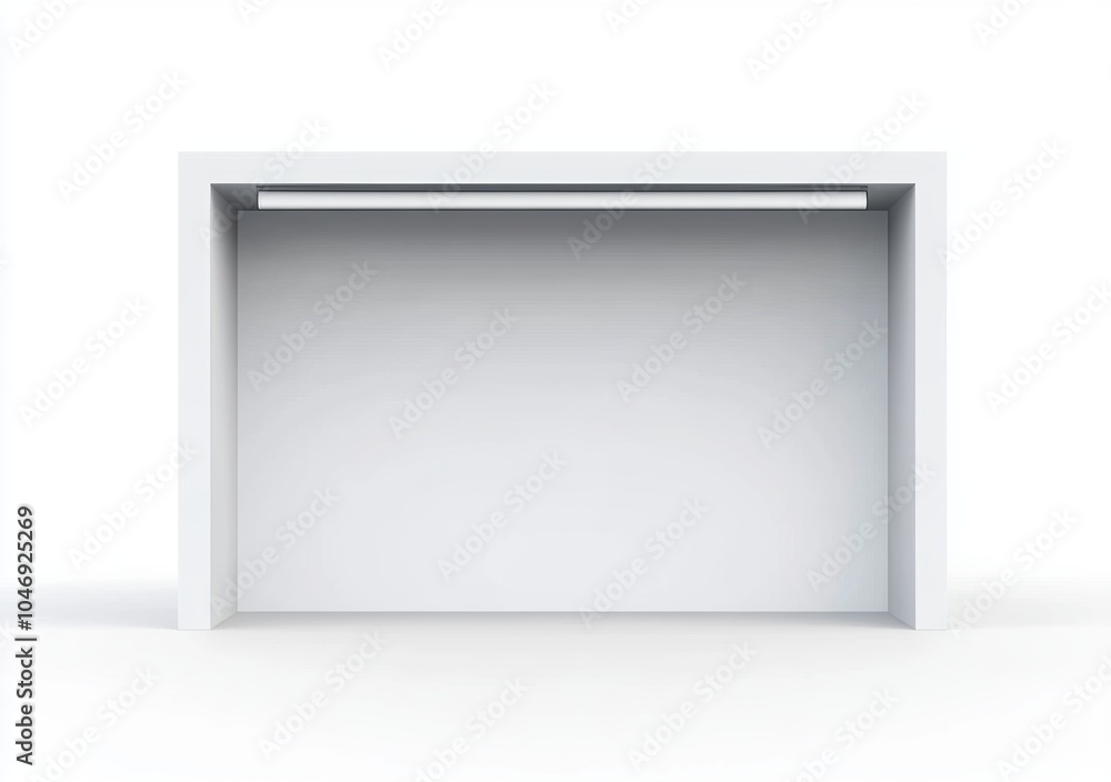 White Booth Mockup. White Booth Mockup.