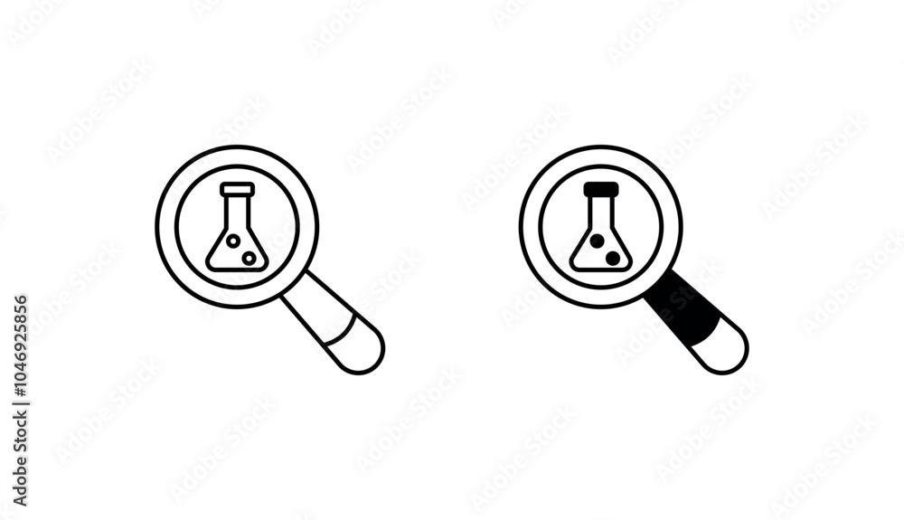 Collaborative Research icon design with white background stock illustration Collaborative Research icon design with white background stock illustration