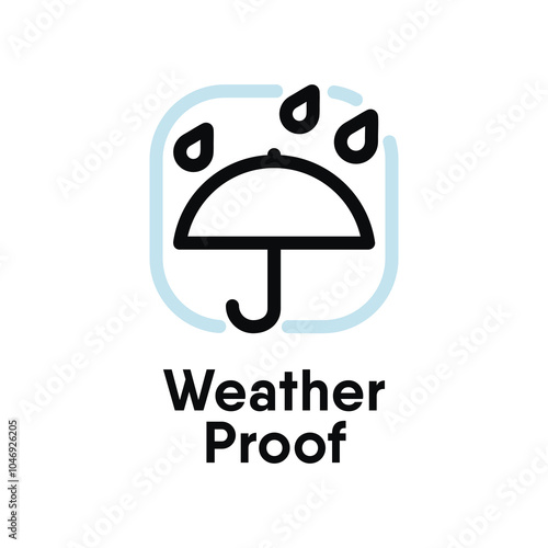 Weather proof information sign icon