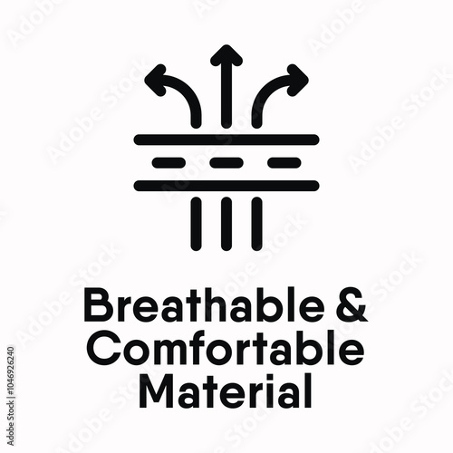 breathable&comfortable information sign icon