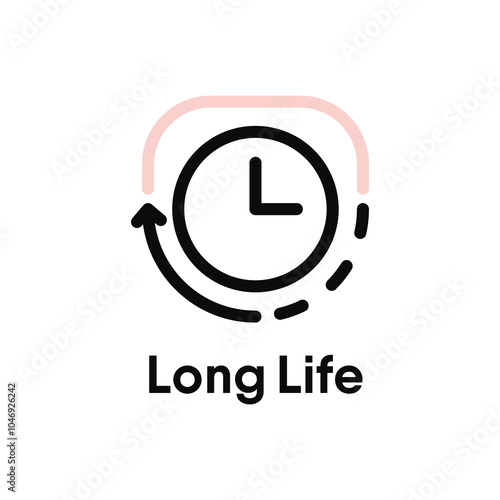 Long life information sign icon