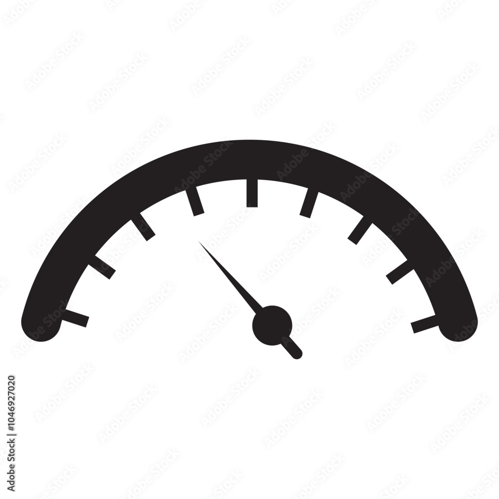 Speedometer icon. Fast Speedometer icon in a white background. Speed control meter. Vector illustration. Speedometer icon. Fast Speedometer icon in a white background. Speed control meter. Vector illustration.