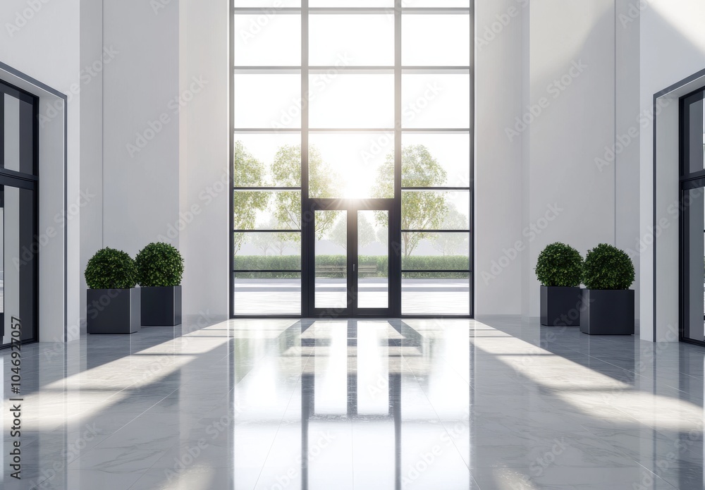 Fototapeta premium Modern Lobby Entrance.