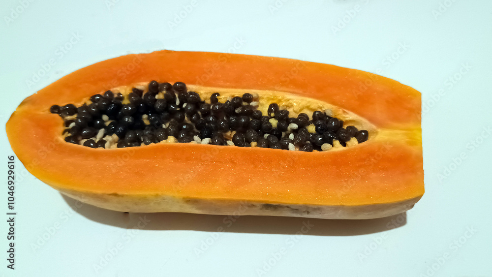 Close up of fresh Papaya isolated Close up of fresh Papaya isolated