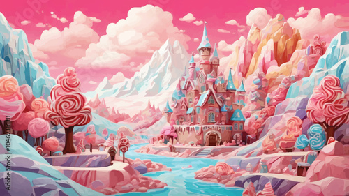 Adobe IlCartoon background is a beautiful place. illustrator Artwork