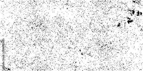 Distressed black texture. Dark grainy texture on white background. Dust overlay textured. Grain noise particles.  Shattered plaster on cement gypsum painted wall.