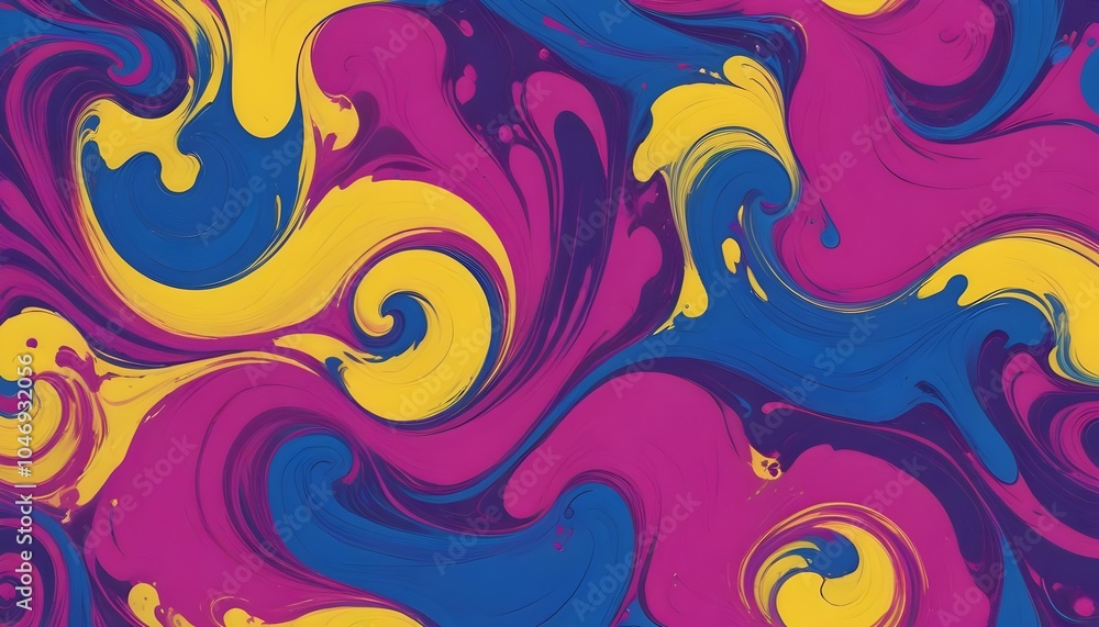 Vibrant Minimal Wallpaper with Fluid Ink Swirls in Bold Colors Vibrant Minimal Wallpaper with Fluid Ink Swirls in Bold Colors