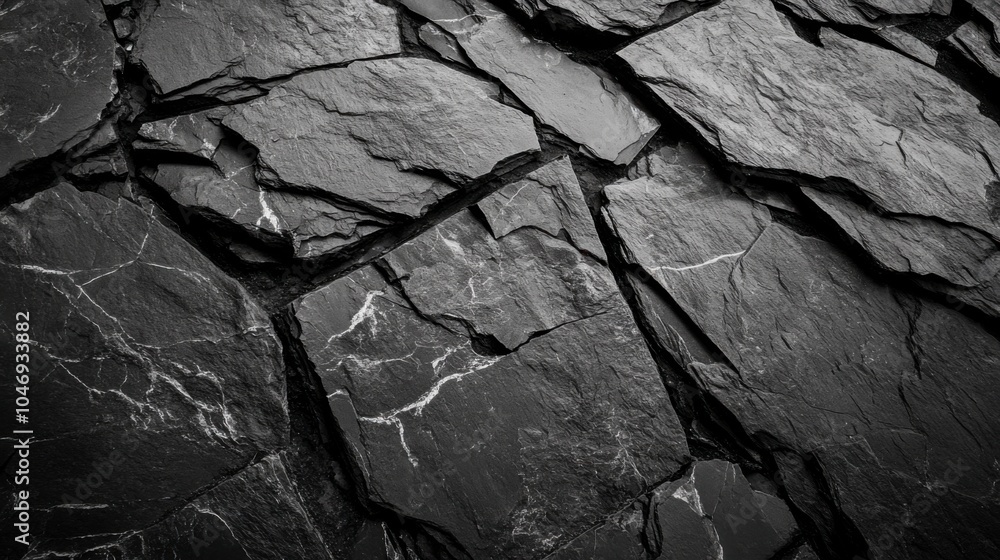 The striking close-up reveals the rugged surface of natural black charcoal slate, with intricate marbling that adds depth and character, inviting exploration of its unique textures and patterns. The striking close-up reveals the rugged surface of natural black charcoal slate, with intricate marbling that adds depth and character, inviting exploration of its unique textures and patterns.