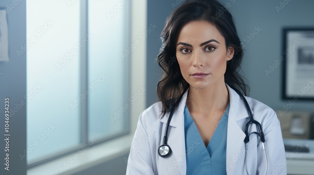 a serene female dentist with auburn hair gently framing her face and captivating blue eyes, a serene female dentist with auburn hair gently framing her face and captivating blue eyes,