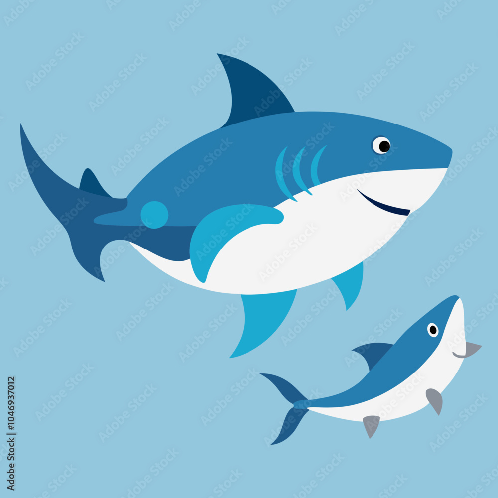 Obraz premium shark illustration