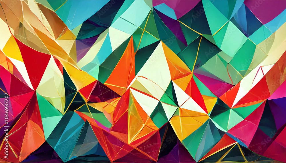 Obraz premium Abstract triangles background