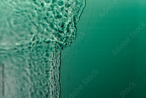 rippled water green color