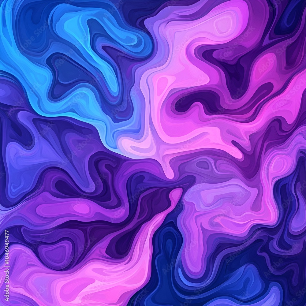 Vibrant Abstract Fluid Shapes Vibrant Abstract Fluid Shapes