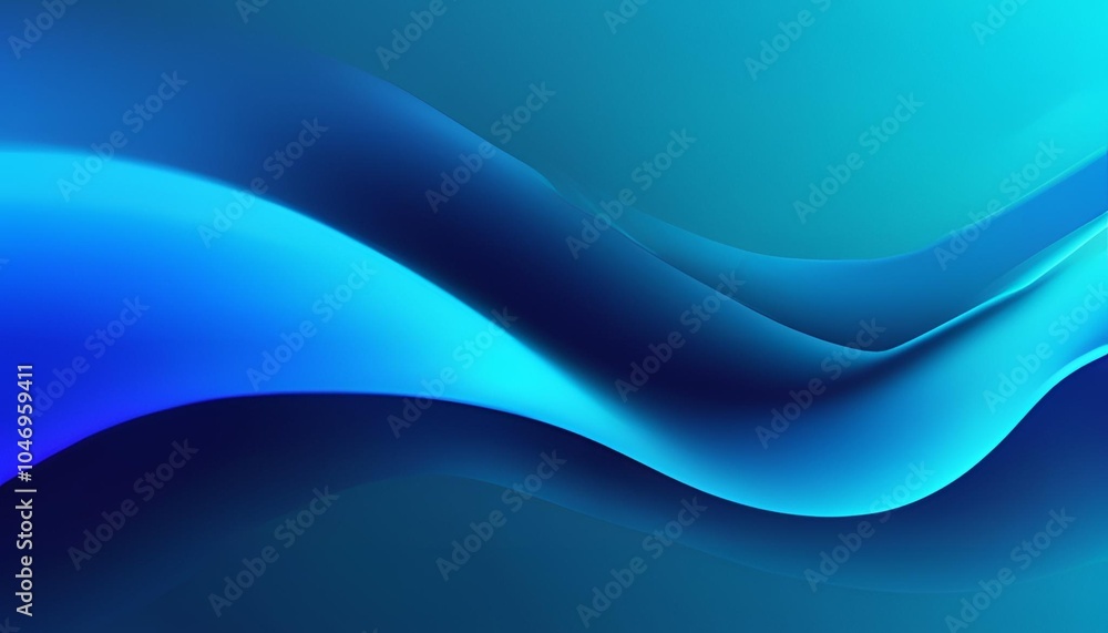 Obraz premium Dark cyan Dodger and Blue blue color gradient background blurred neon color flow, grainy texture effect, futuristic banner design