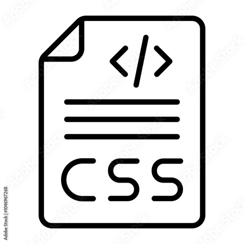 Css Vector Line Icon Design