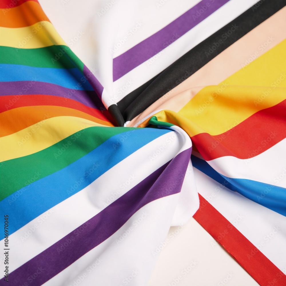 Obraz premium An abstract LGBTQ flag within German borders LGBTQ inside a stylized German flag