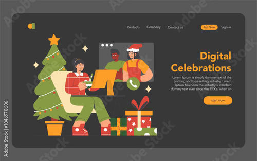 Christmas. Flat Vector Illustration