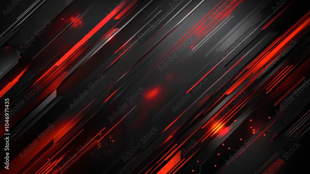 This vibrant abstract composition features sharp geometric lines and smooth gradients in bold red and black tones, creating a high-energy visual suitable for business or sports applications. This vibrant abstract composition features sharp geometric lines and smooth gradients in bold red and black tones, creating a high-energy visual suitable for business or sports applications.