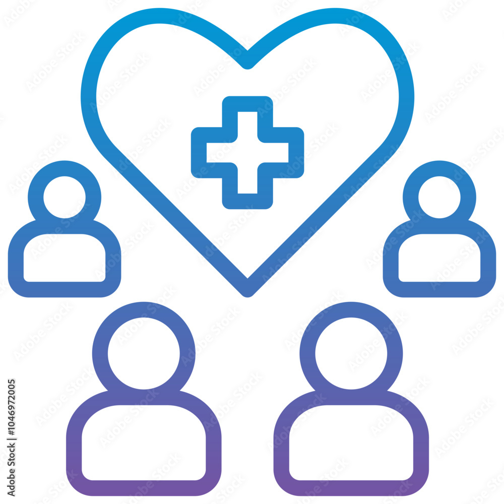 Obraz premium Patient Care Icon