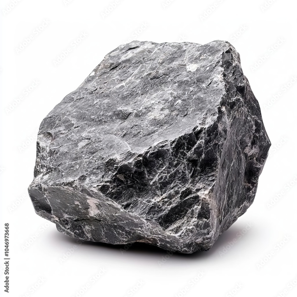 Natural gray stone, clean white background, isolated with clipping path, sharp details, ready for commercial design projects Natural gray stone, clean white background, isolated with clipping path, sharp details, ready for commercial design projects