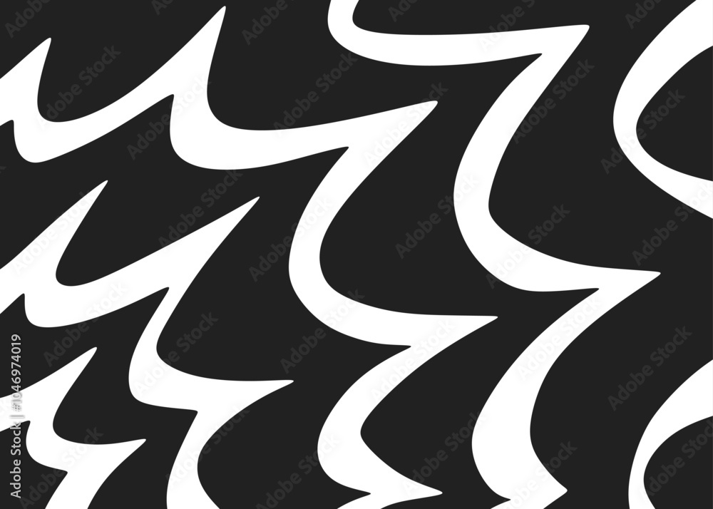 Obraz premium Simple background with exploding zigzag line pattern